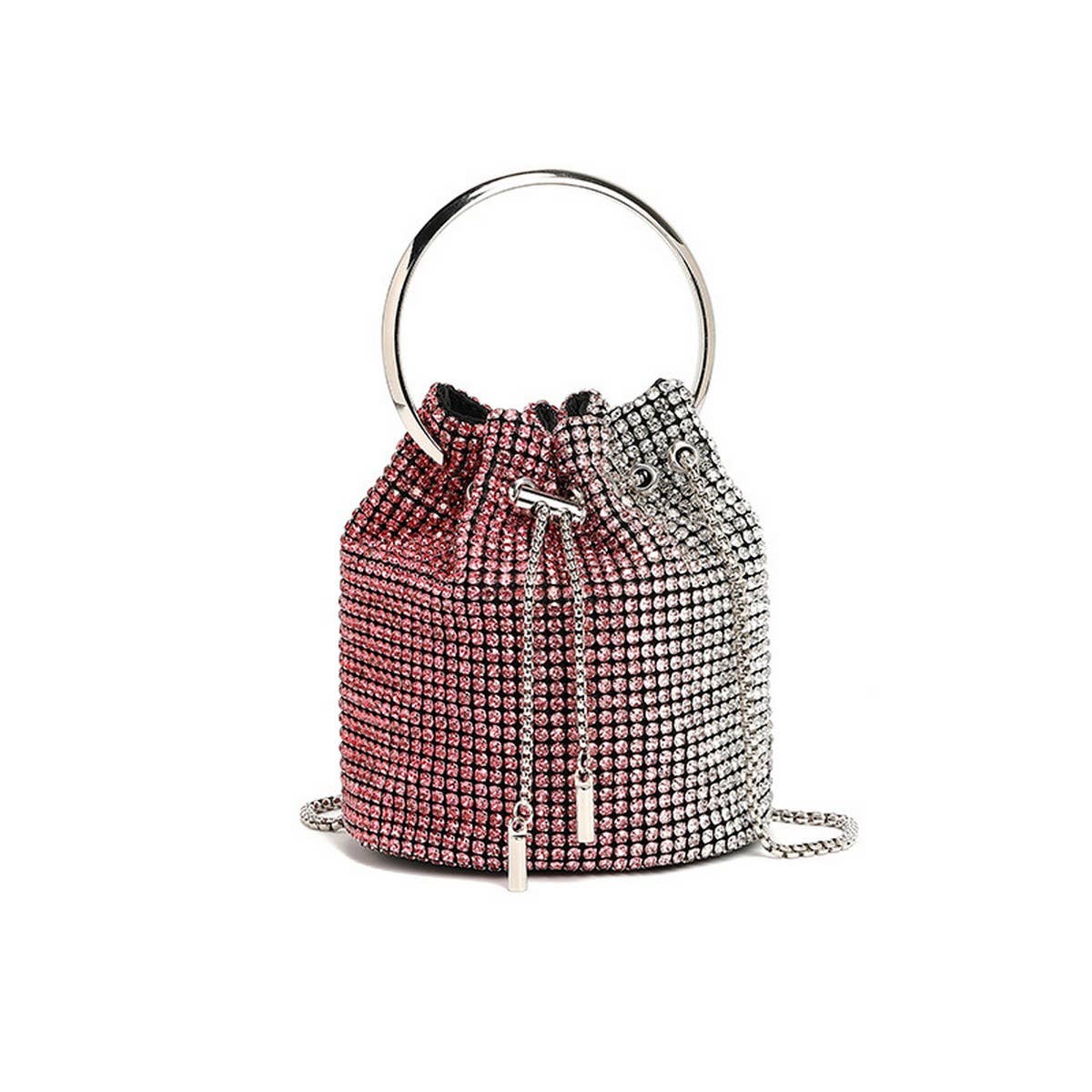 NEW FASHION CHAIN RHINESTONE EVENING BUCKET BAG_CWAB3583
