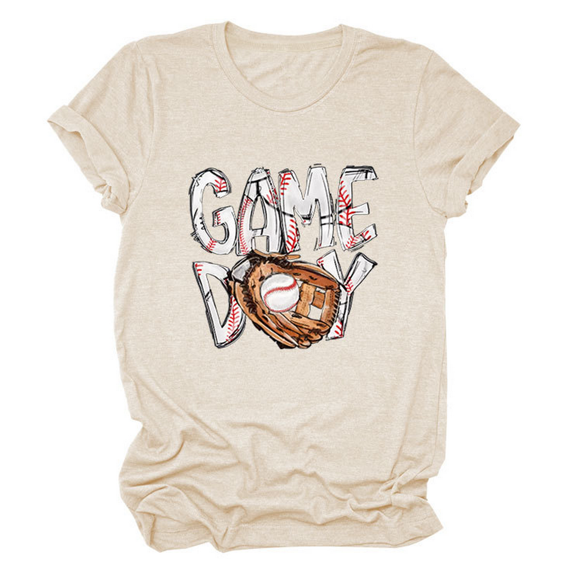 New Women's Plus Size Short Sleeve Glove Tee_CWTTS1513