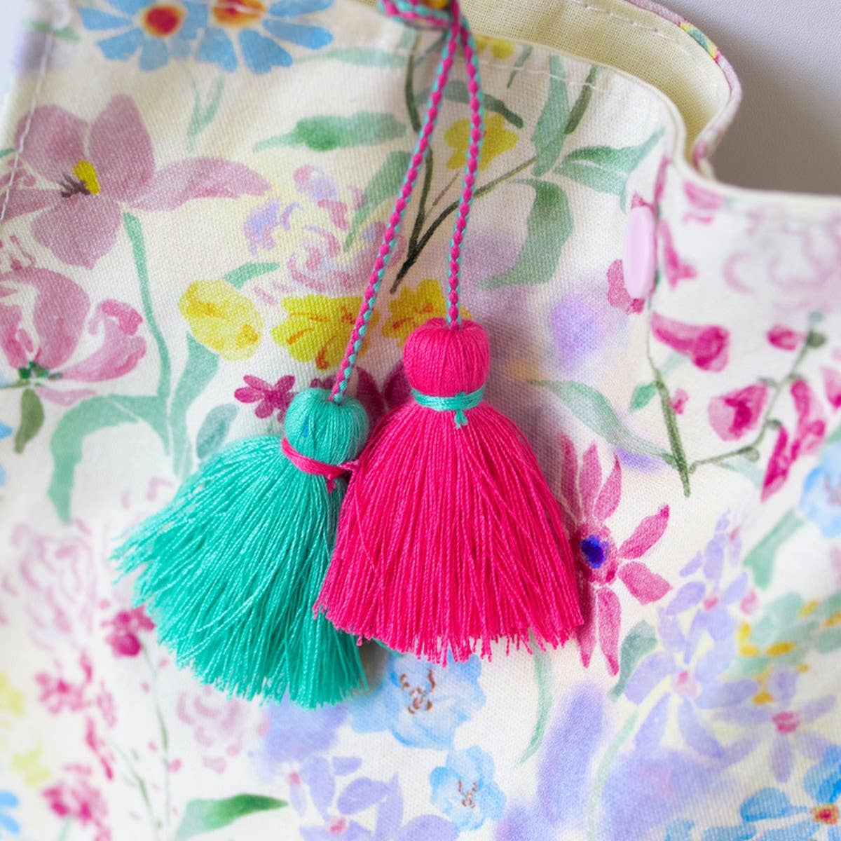 Floral Canvas Tote Bag for Women, Large Size_CWAB5677