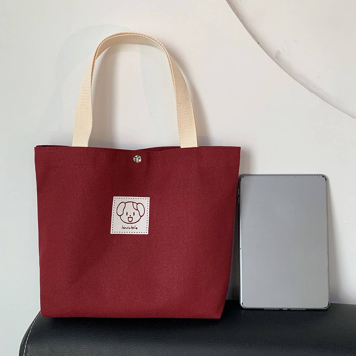 TOTE BAGS CANVAS CUTE CARTOON BENTO BAG_CWAB2042