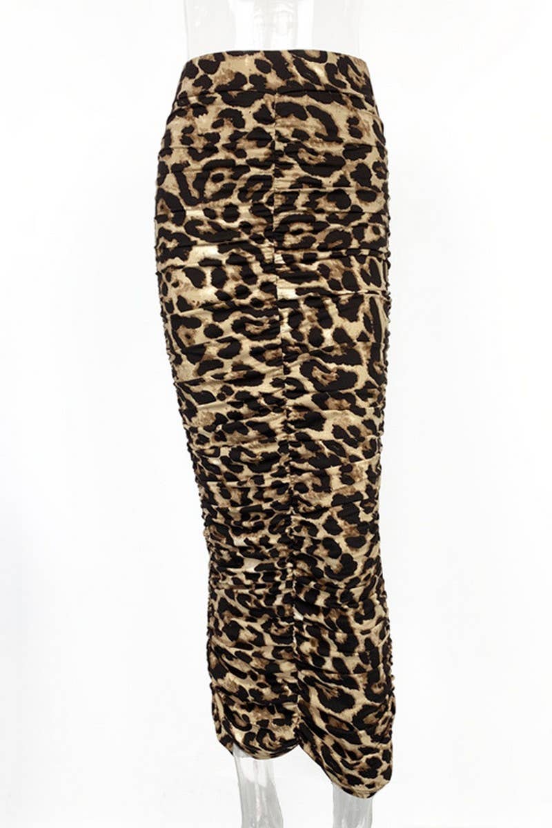 CWBLS0426_HIGH WAIST LEOPARD PRINT TIGHT SLIT MIDI SKIRT
