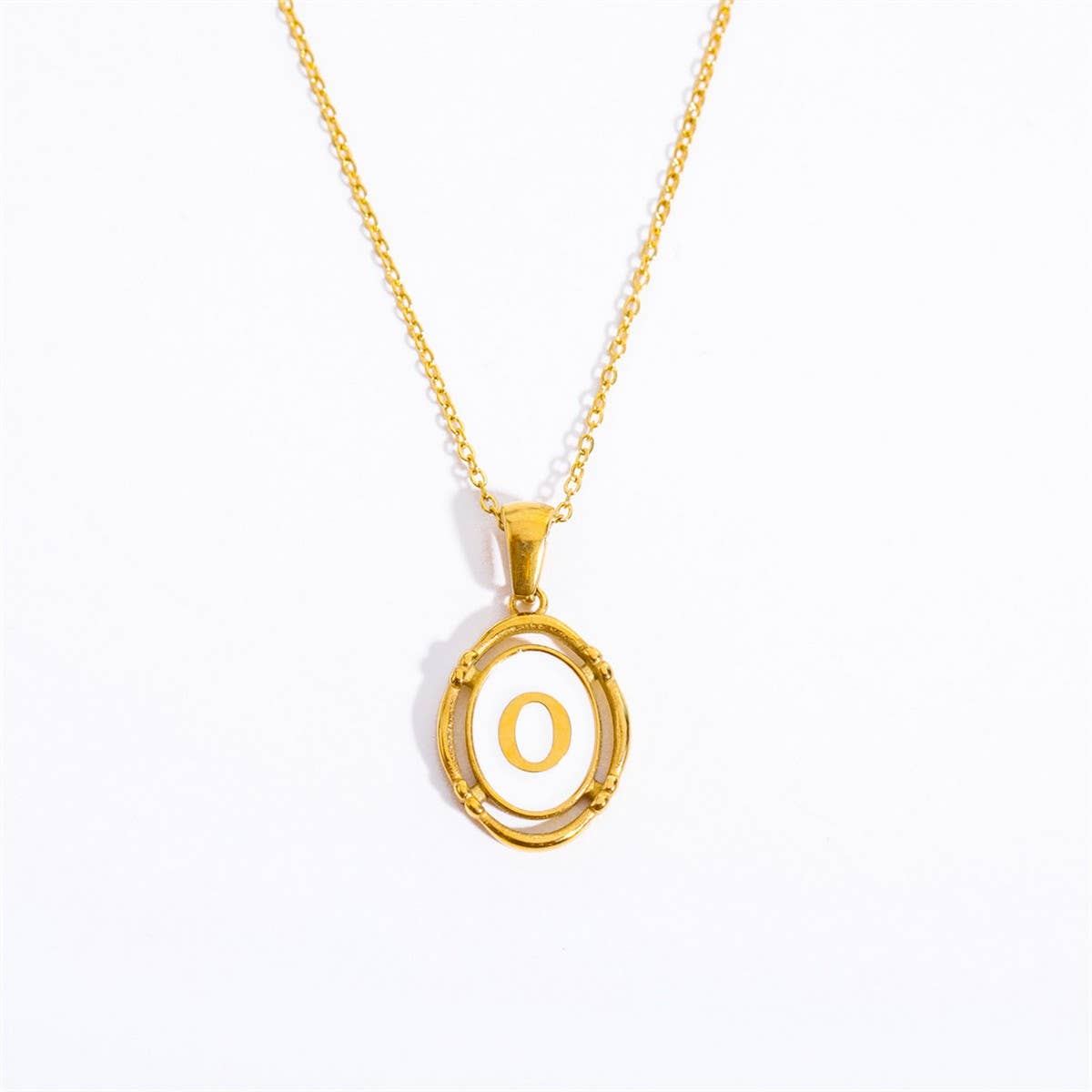 NEW CREATIVE 26 LETTERS PENDANT OVAL NECKLACE