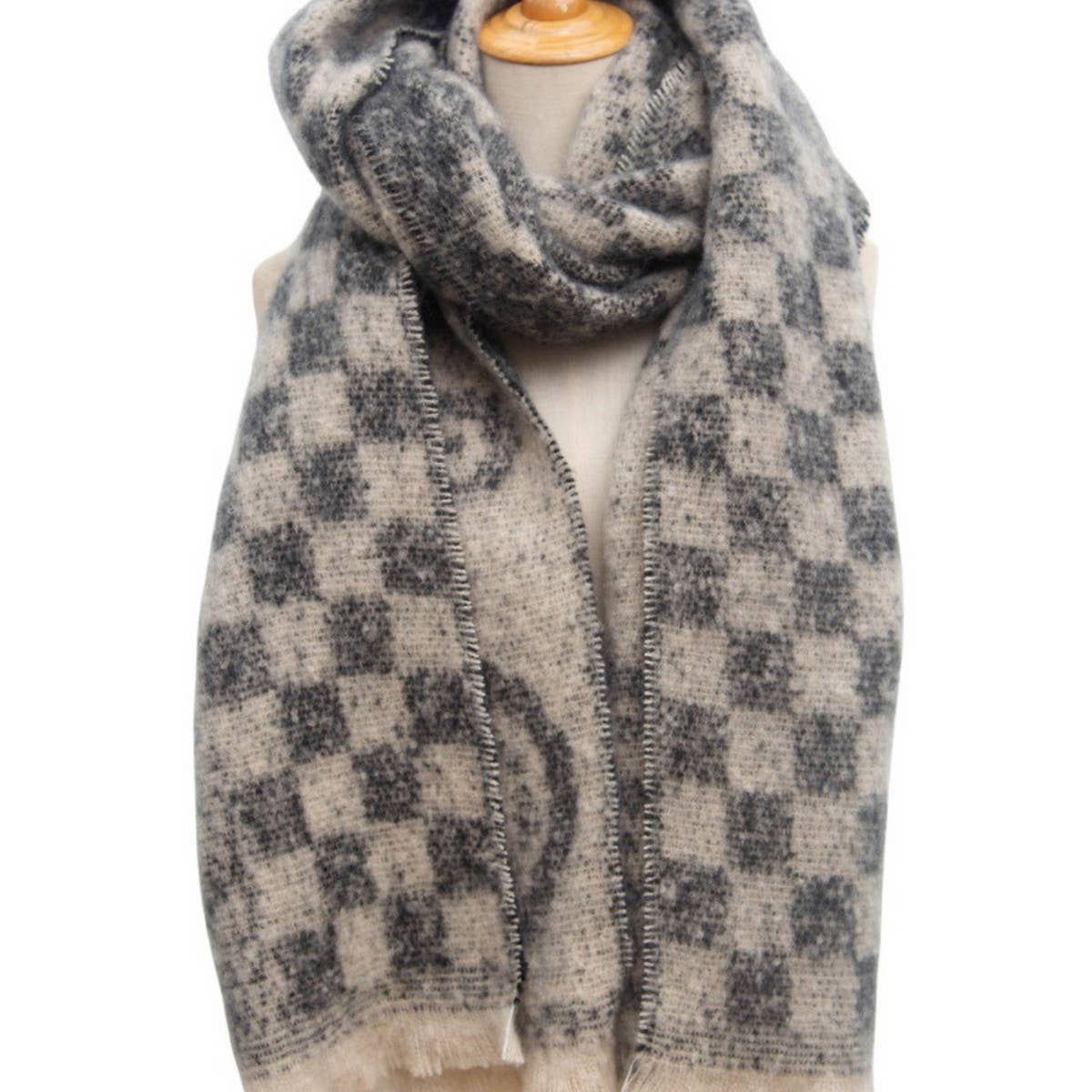 Paisley Jacquard Scarf ??Unisex Winter Shawl Wrap_CWASC0862