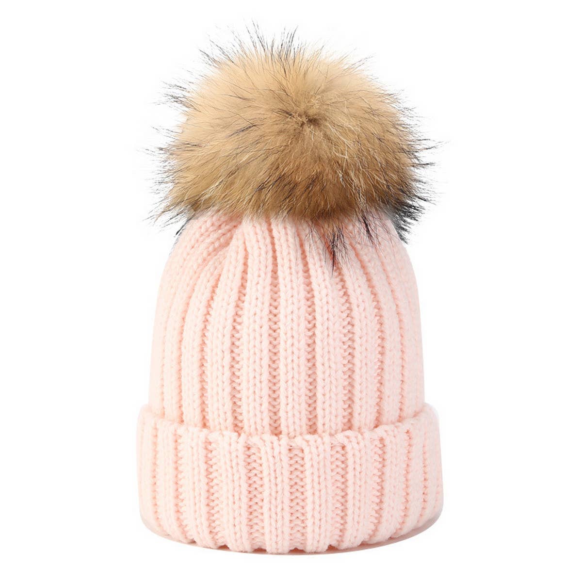 OUTDOOR WARM WOOL BALL KNITTED HAT_CWAH1577