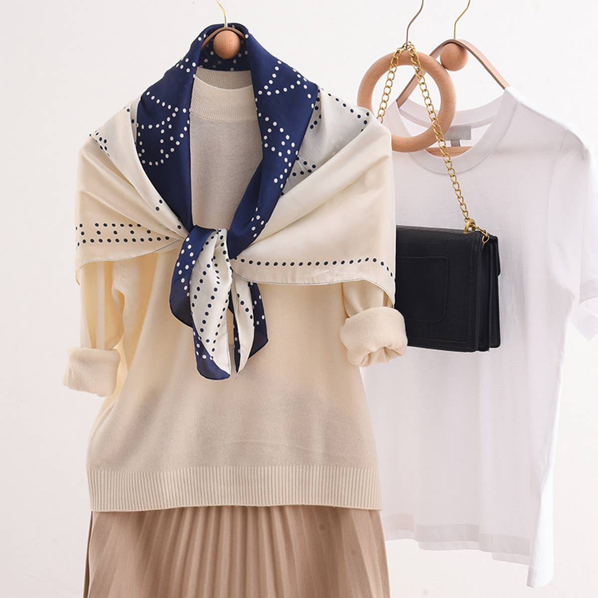 CWASC2404_BLACK AND WHITE ZEBRA ETHNIC STYLE SHAWL SCARF