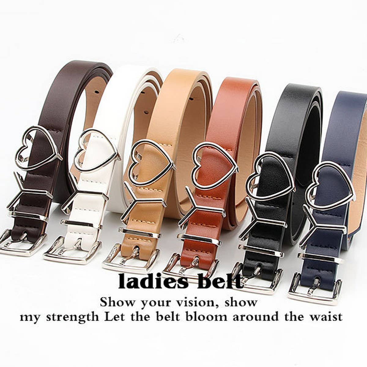 CLASSIC SIMPLE I LOVE YOU THIN BELTS_CWABE0396