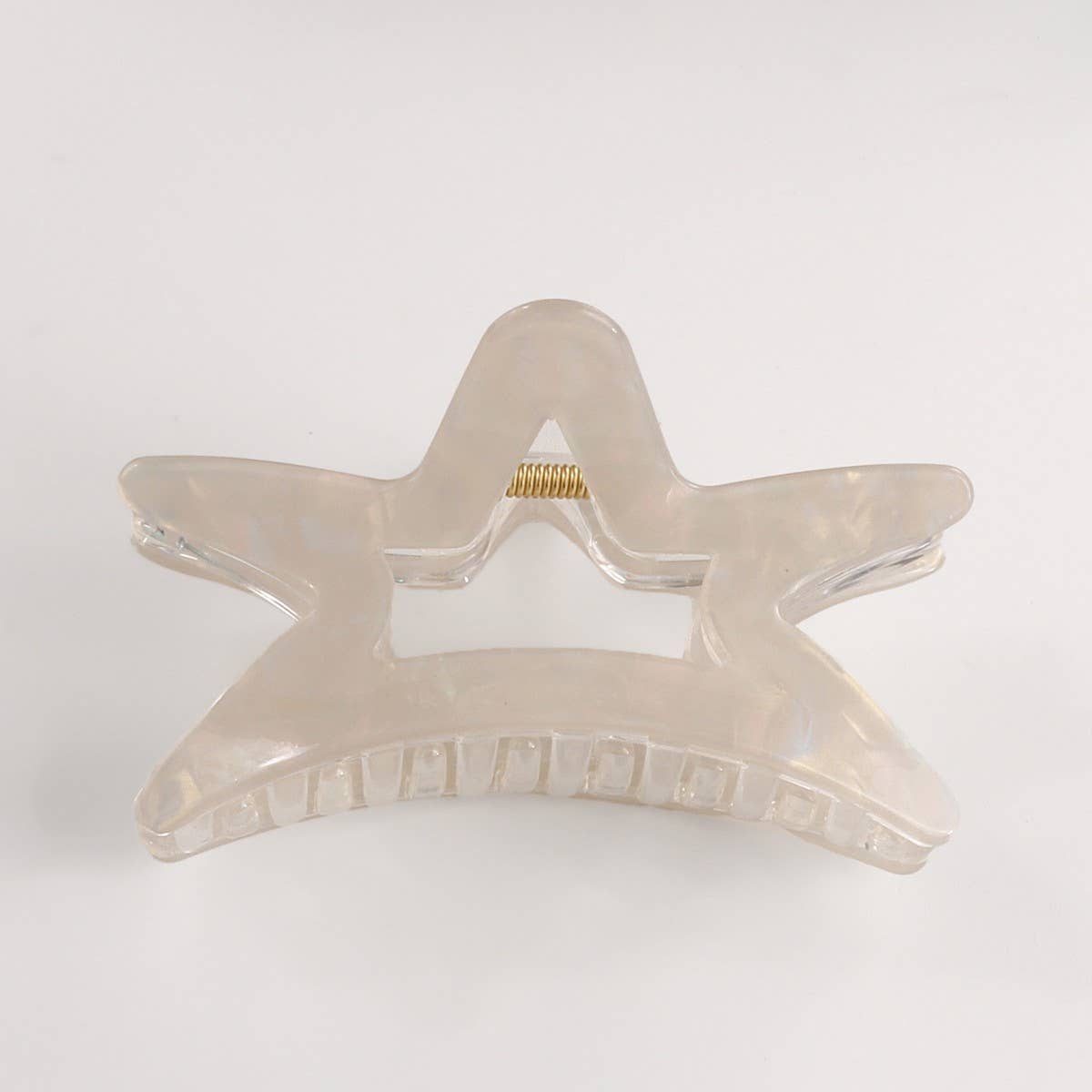 CWAHA1616_TRANSPARENT STAR HAIR CLAW CLIP
