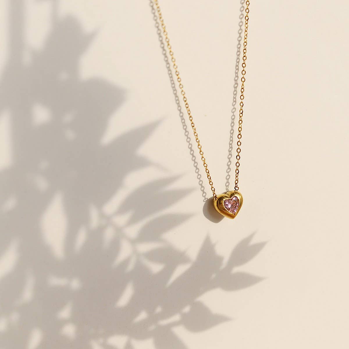 FRENCH VINTAGE HEART PENDANT NECKLACE