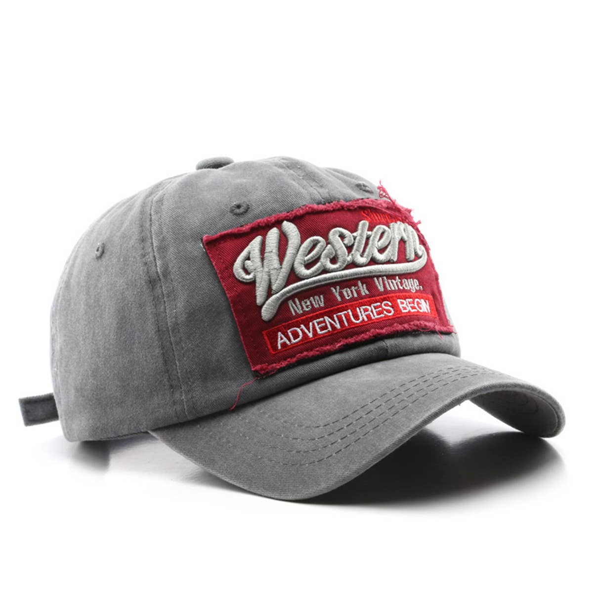 Spring Autumn Washed Letter Patch Baseball Hat CWAH1288