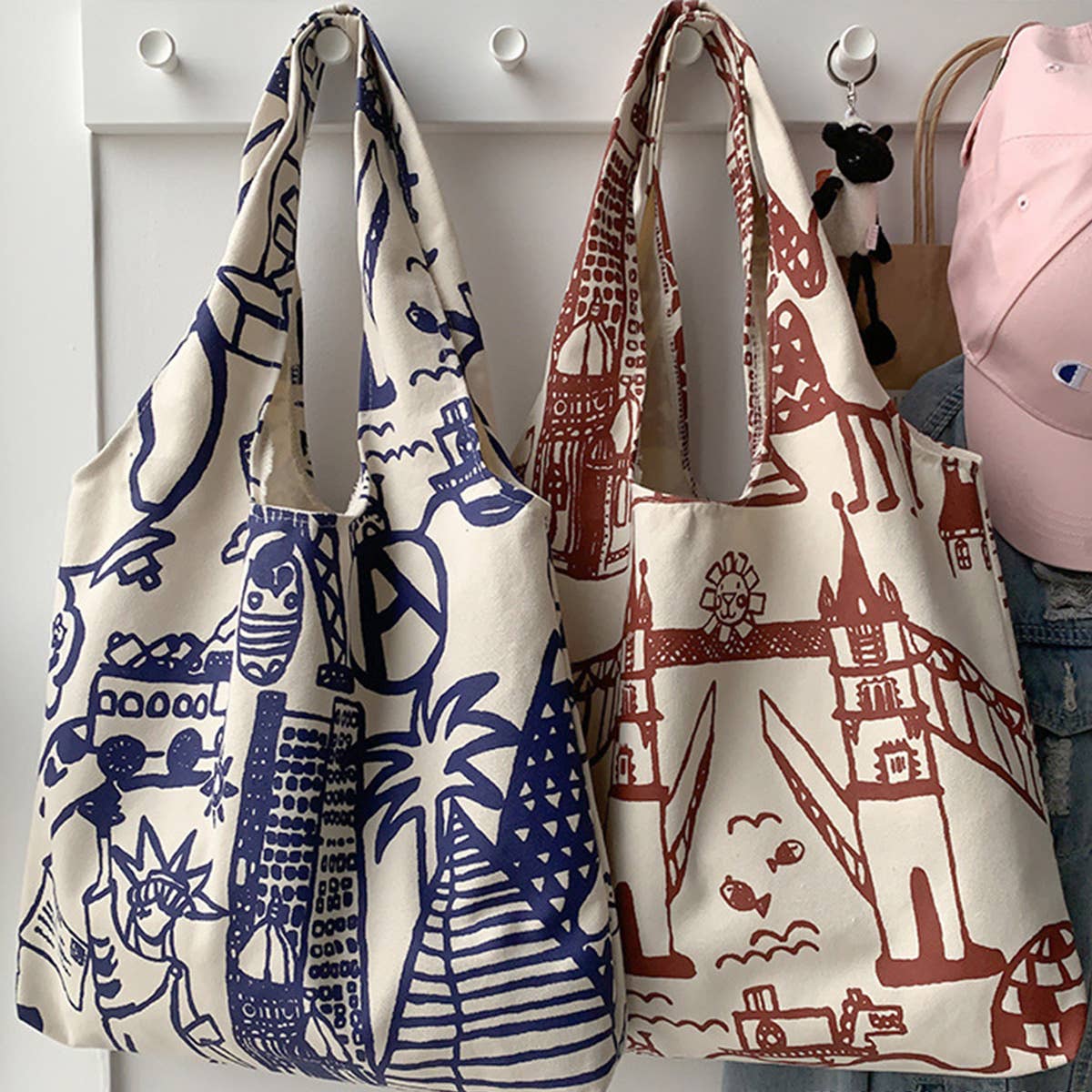 NEW CUTE SOFT GIRL ARTISTIC CANVAS BAG_CWAB2176