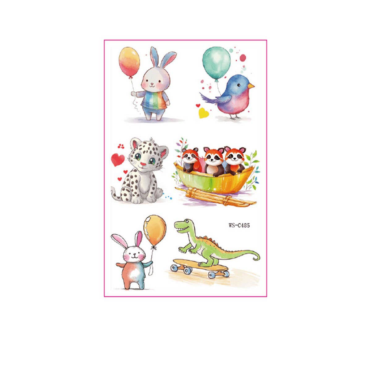 Forest Animal Tattoo Stickers Waterproof