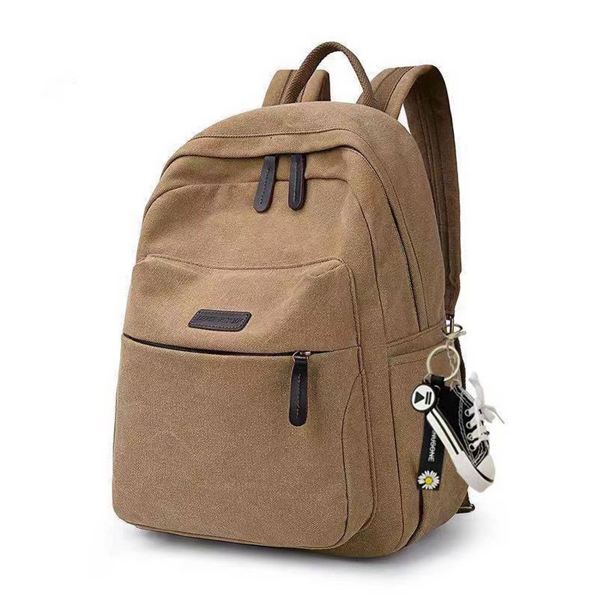 BACK-TO-SCHOOL CANVAS BACKPACK,LAPTOP COMPARTMENT_CWAB2209