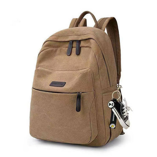 BACK-TO-SCHOOL CANVAS BACKPACK,LAPTOP COMPARTMENT_CWAB2209