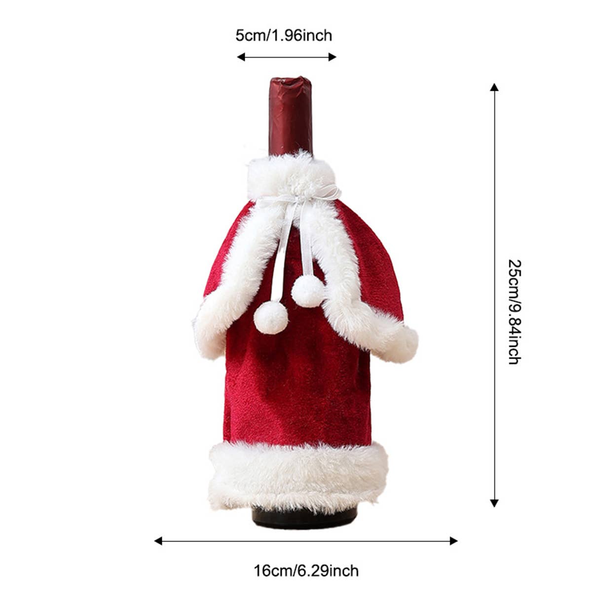 CWMM9393_CHRISTMAS DRESS CREATIVE WINE BOTTLE COVER