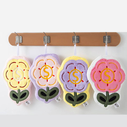 CWMM8326_HOUSEHOLD CARTOON FLOWER ABSORBENT TOWEL