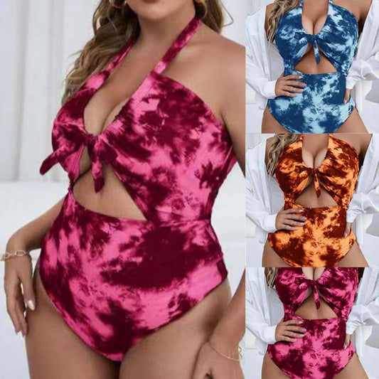 OVERSIZED PRINTED BACKLESS ONE-PIECE BIKINI_CWMW0605