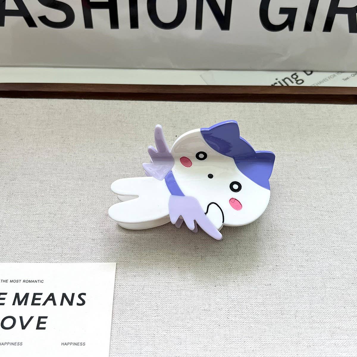 Cute Angel Acetate Claw Clip ?Sweet Dopamine Style