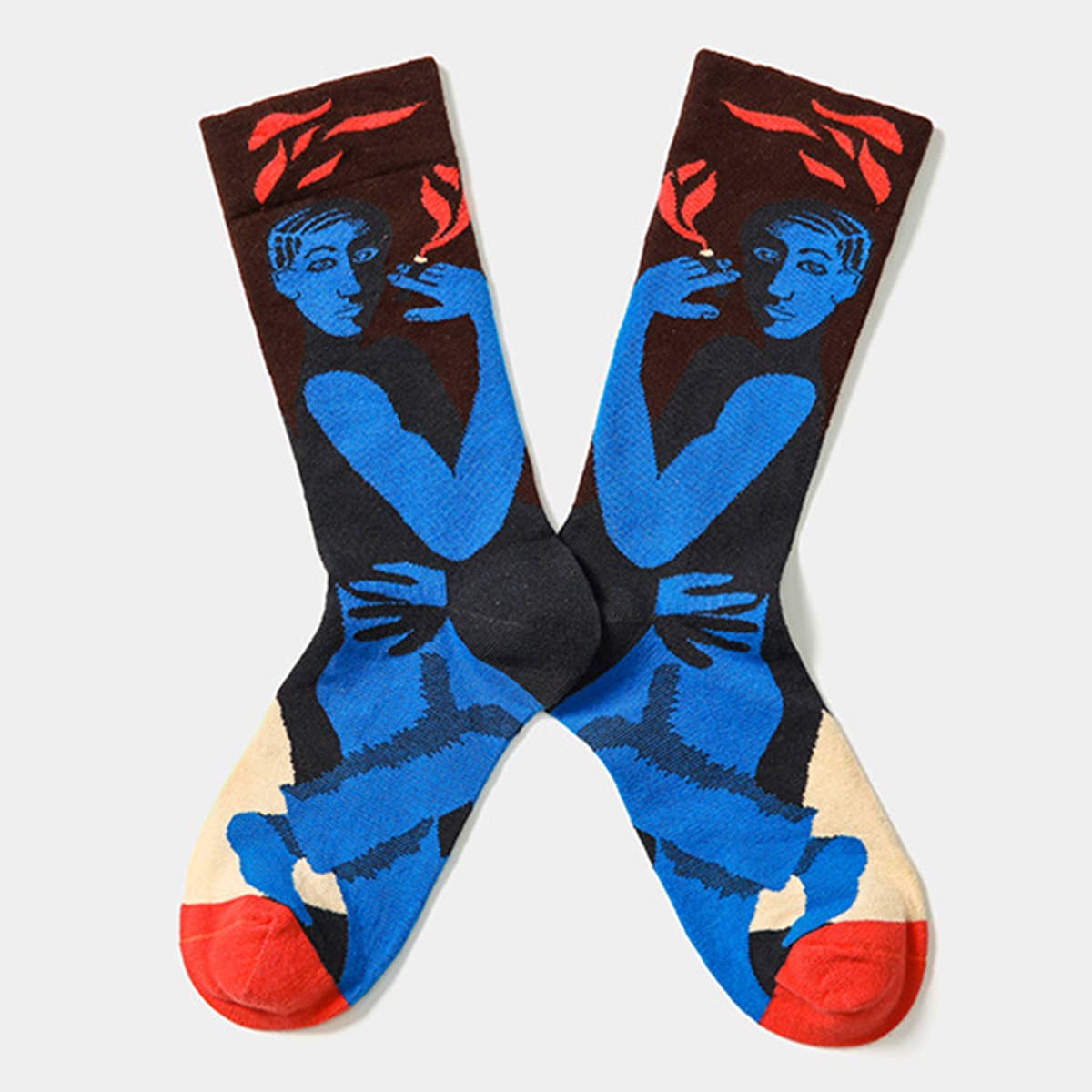 FRENCH FASHION BRAND COTTON THERMAL SOCKS