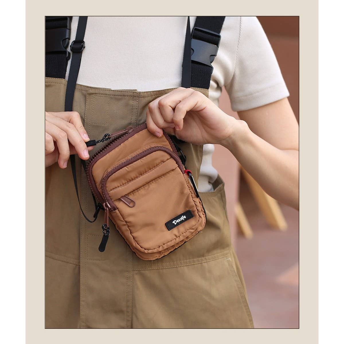 MINI WOMEN'S PHONE SOLID COLOR CROSSBODY BAG_CWAB1825