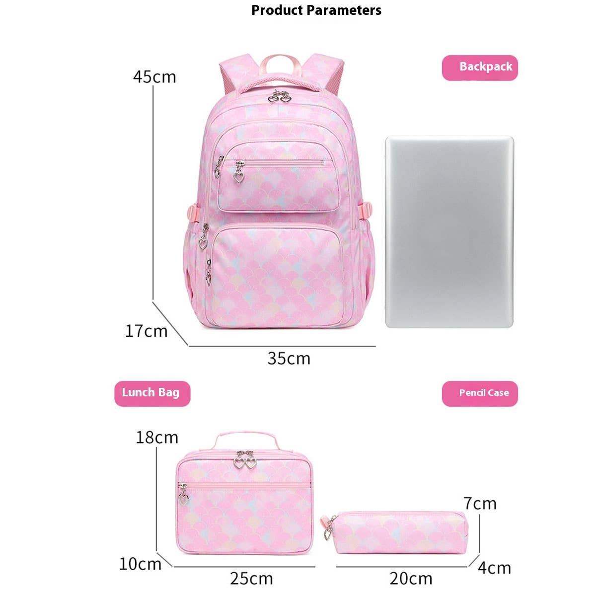 Backpacks for School Kids??-Piece Set with Prints_CWAB5394