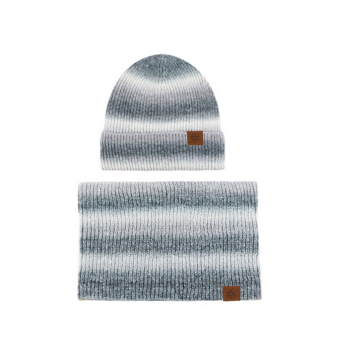 WINTER KNITTED WARM PLUS VELVET TWO-PIECE SUIT