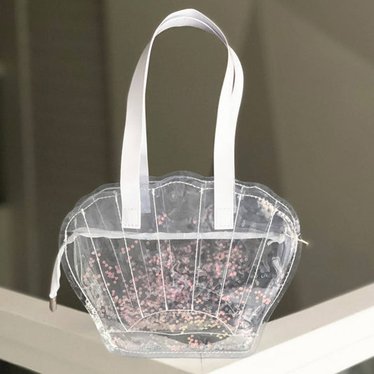 TRANSPARENT WATERPROOF SHELL BEACH BAG STORAGE BAG_CWAB1919