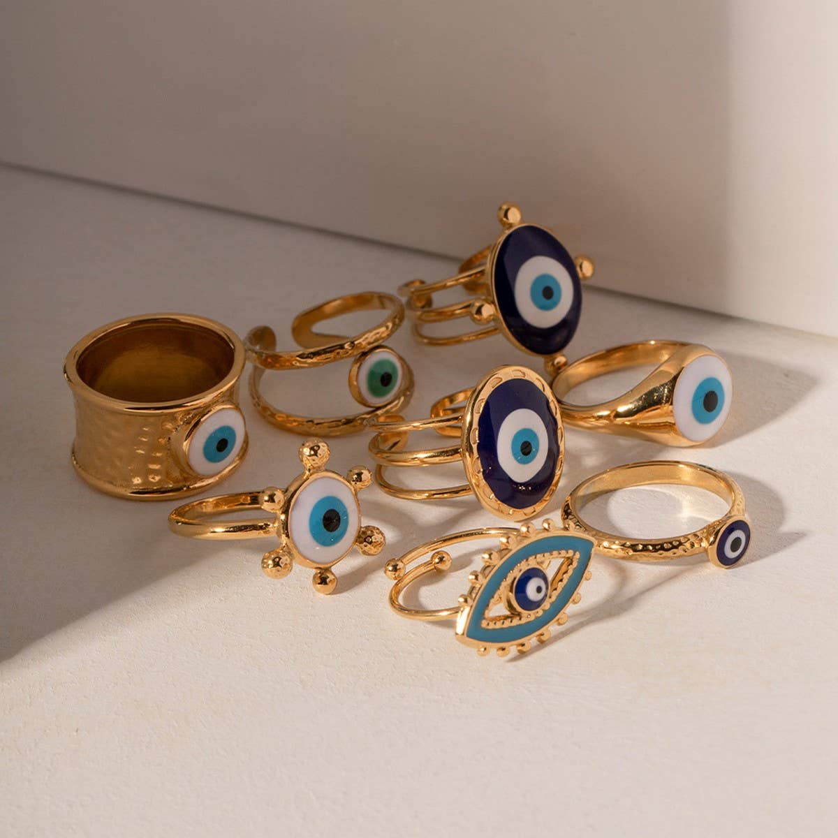 DEVIL'S EYE BLUE EYES RING  RING NON-FADING