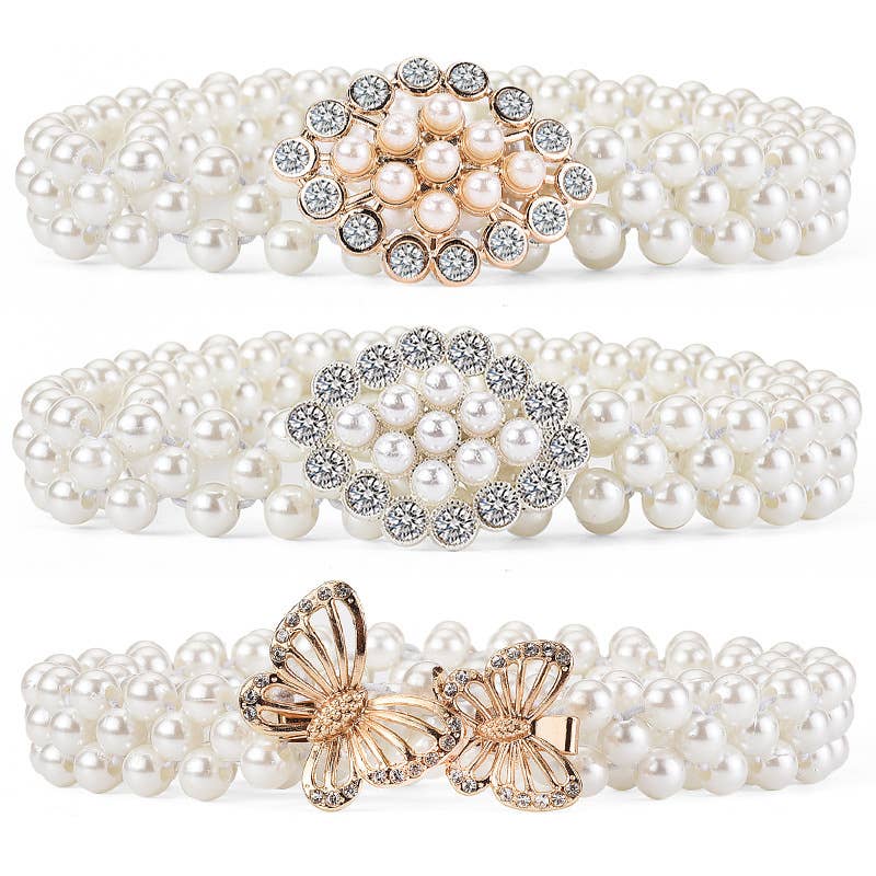 High-end princess-style pearl waist chain