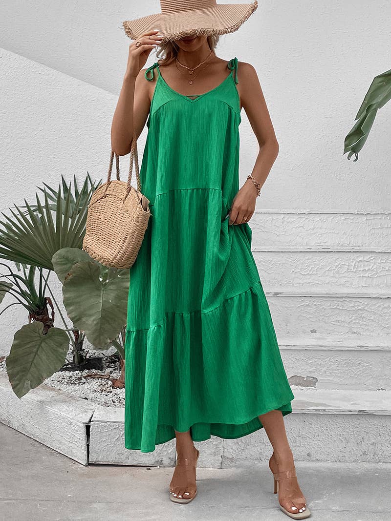 Loose waistband dress