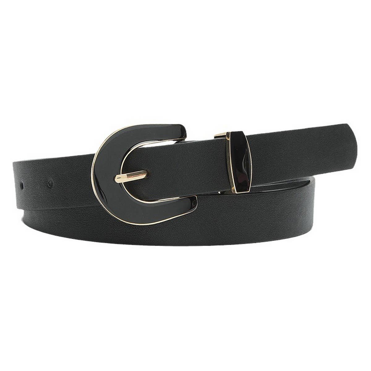 WOMEN NEW FASHION SOLID COLOR PIN BUCKLE BELT_CWABE0360