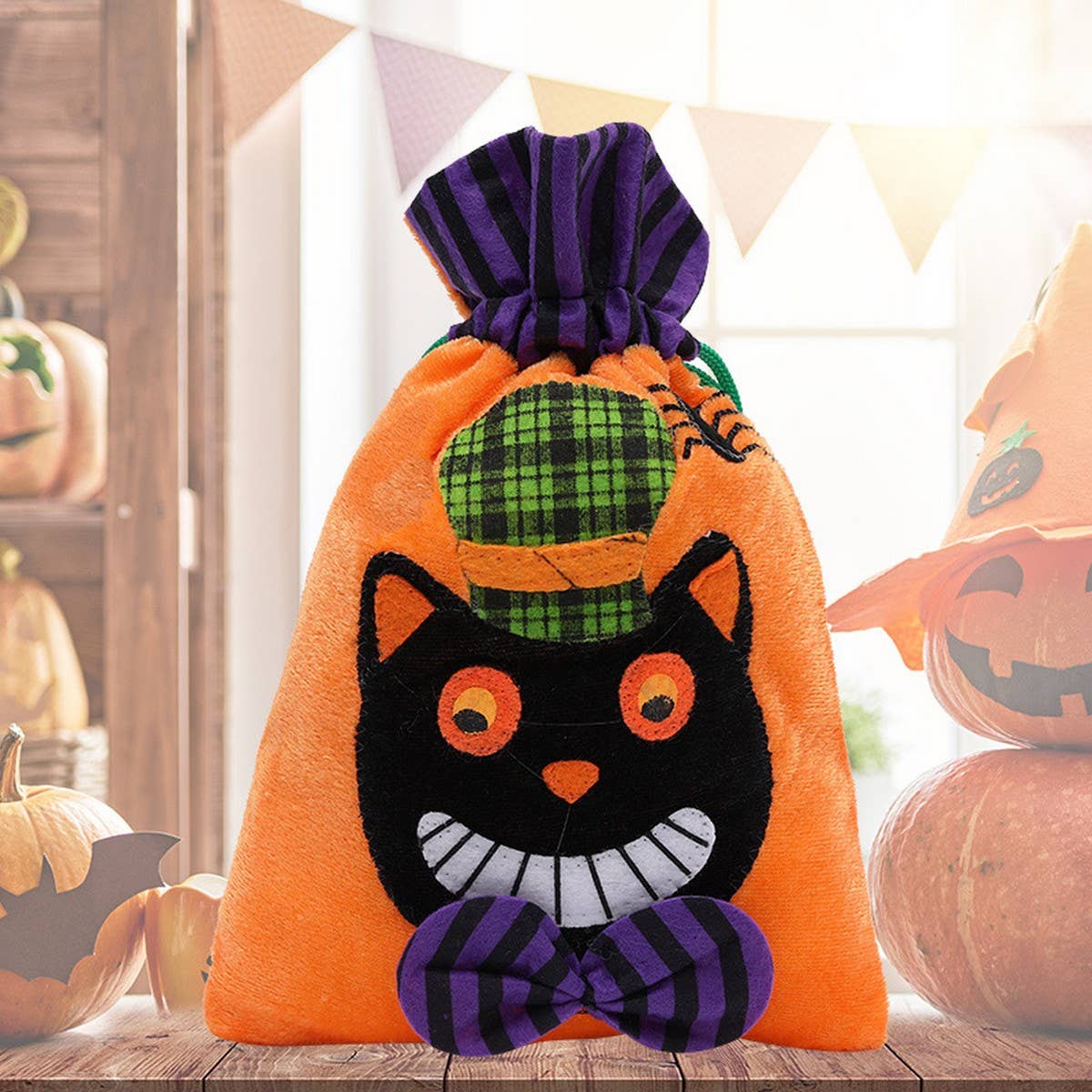 CWAB2574_Halloween Pumpkin Candy Gift Bag