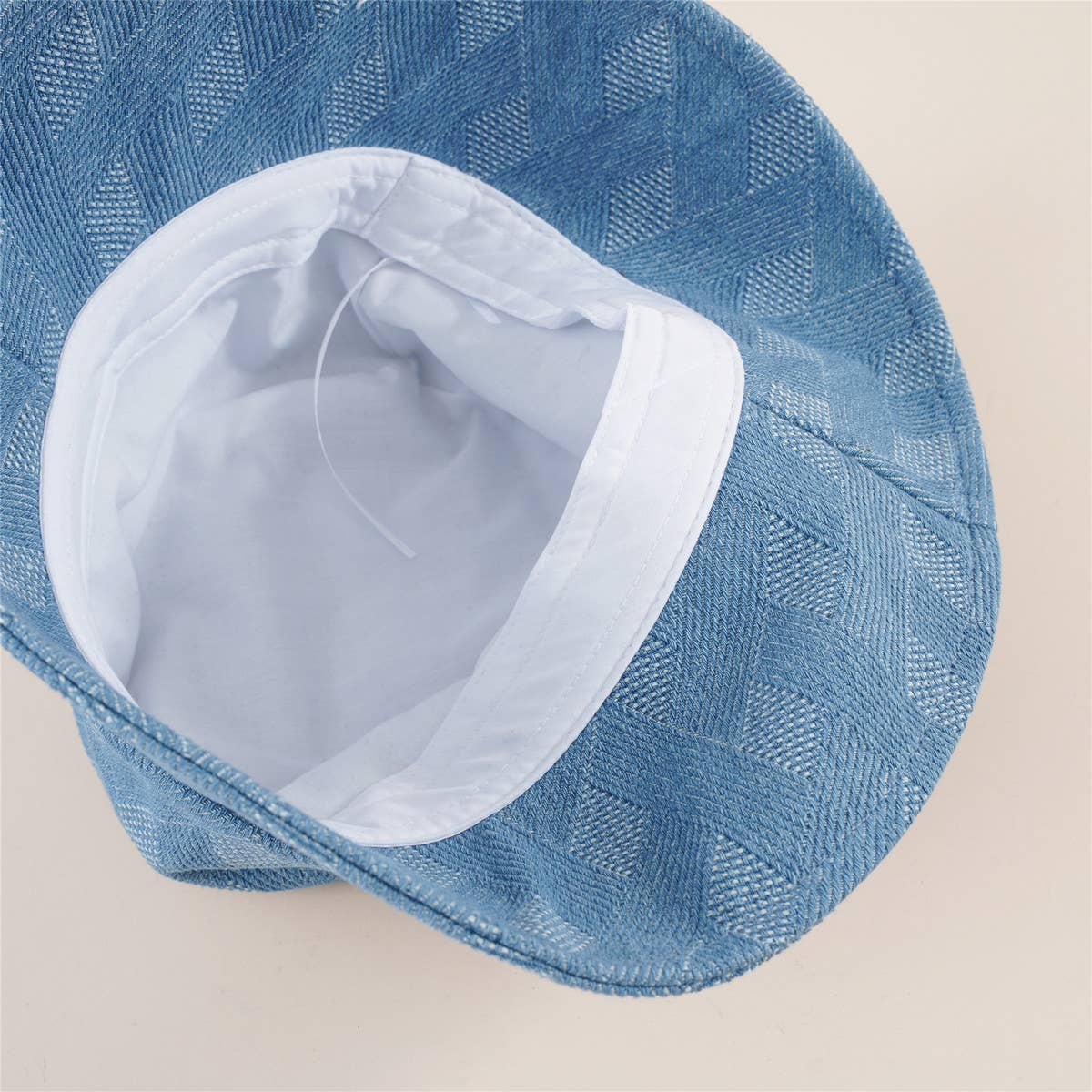 SUN PROTECTION PRINTED PLAID BUCKET HAT_CWAH1442