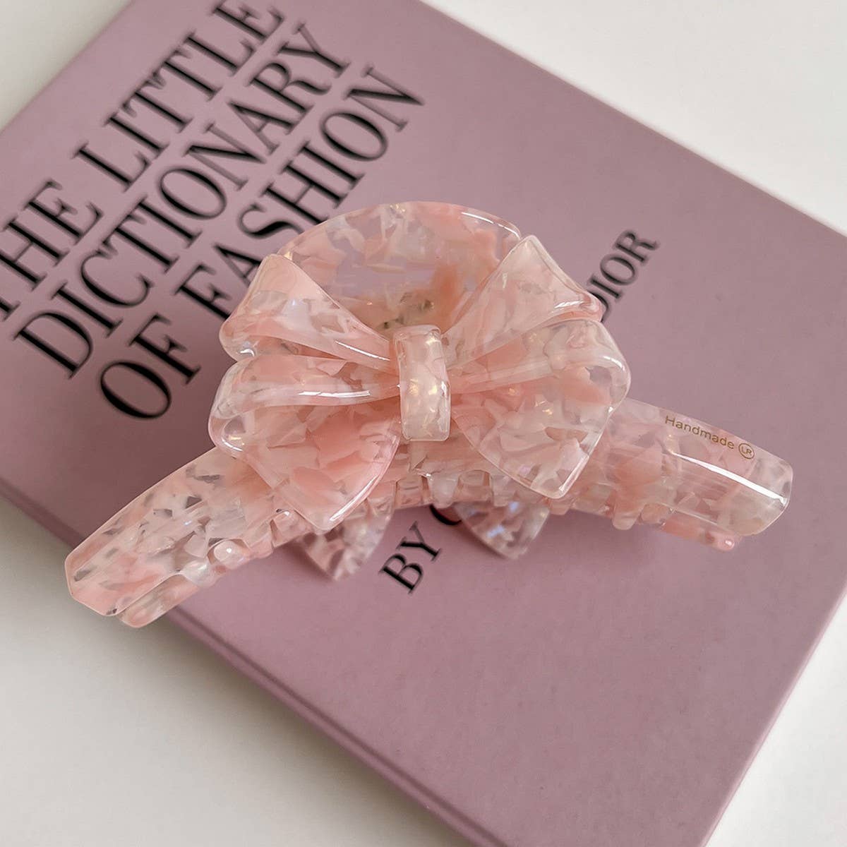 Cute Bow Acetate Claw Clip ? Double-Sided Desig