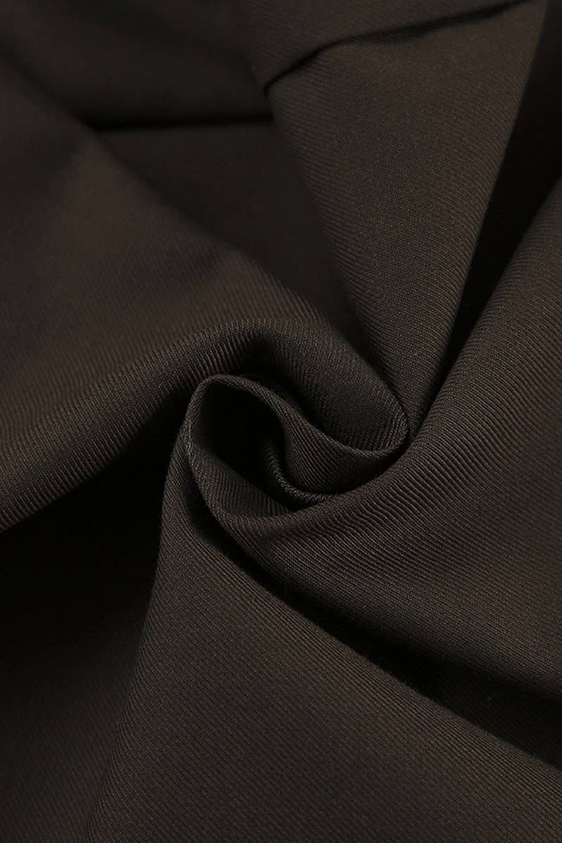 CWBLS0362_SOLID COLOR CASUAL SLIM FIT A-LINE SKIRT