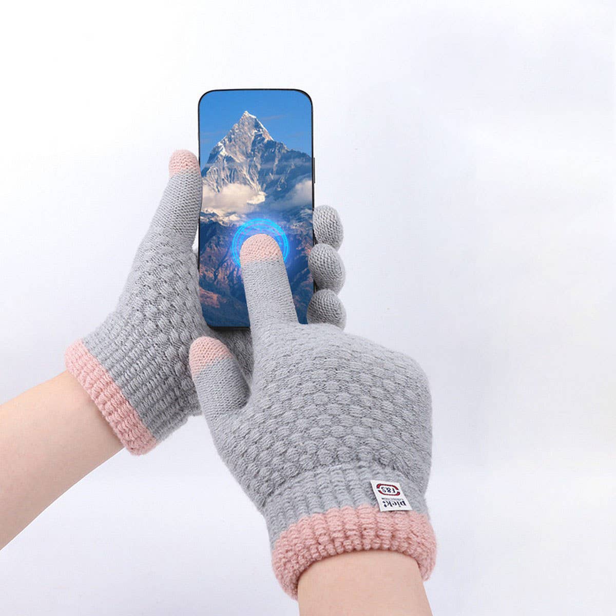 DOUBLE-LAYER KNITTED TOUCHSCREEN FLEECE GLOVES_CWAG0235