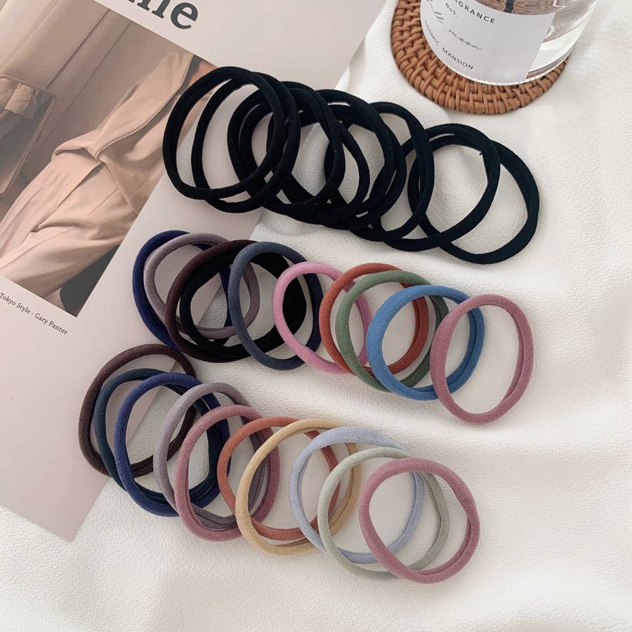 Seamless scrunchie 10 pieces with high elastic hair cord