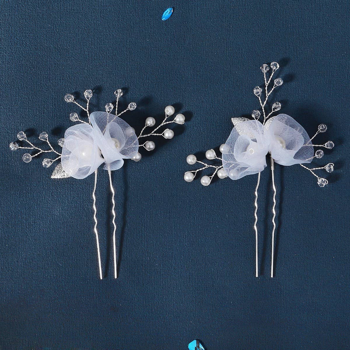 NEW BEAUTIFUL SILK FLOWER BRIDAL HAIR ACCESSORIES