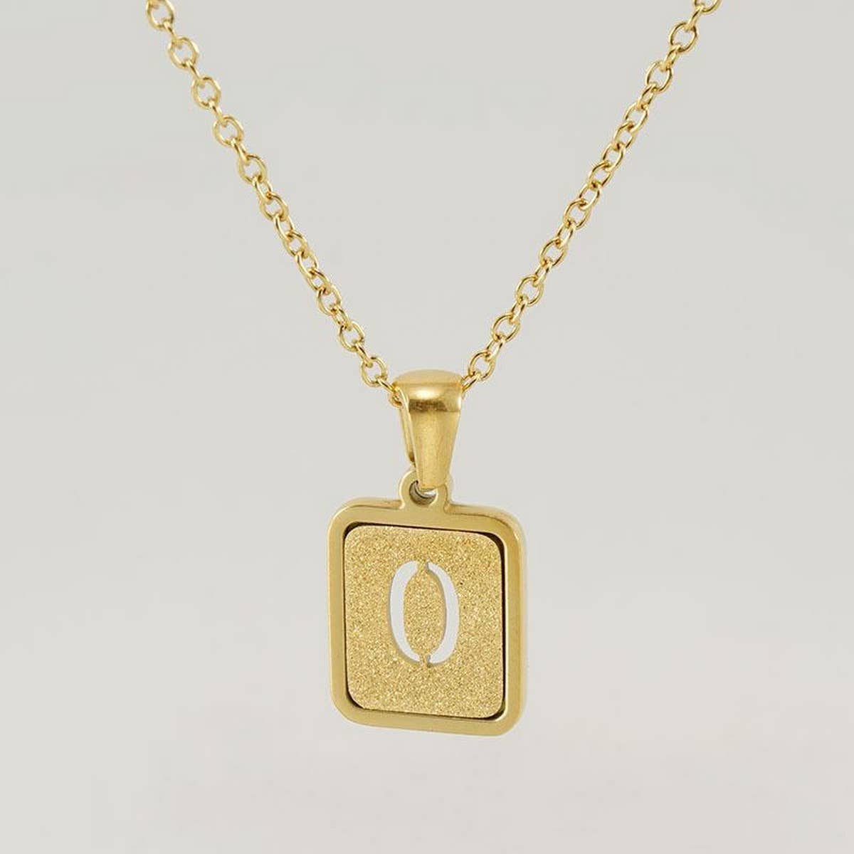 FASHION 26LETTER STAINLESS STEEL PENDANT NECKLACE_CWAJE0678