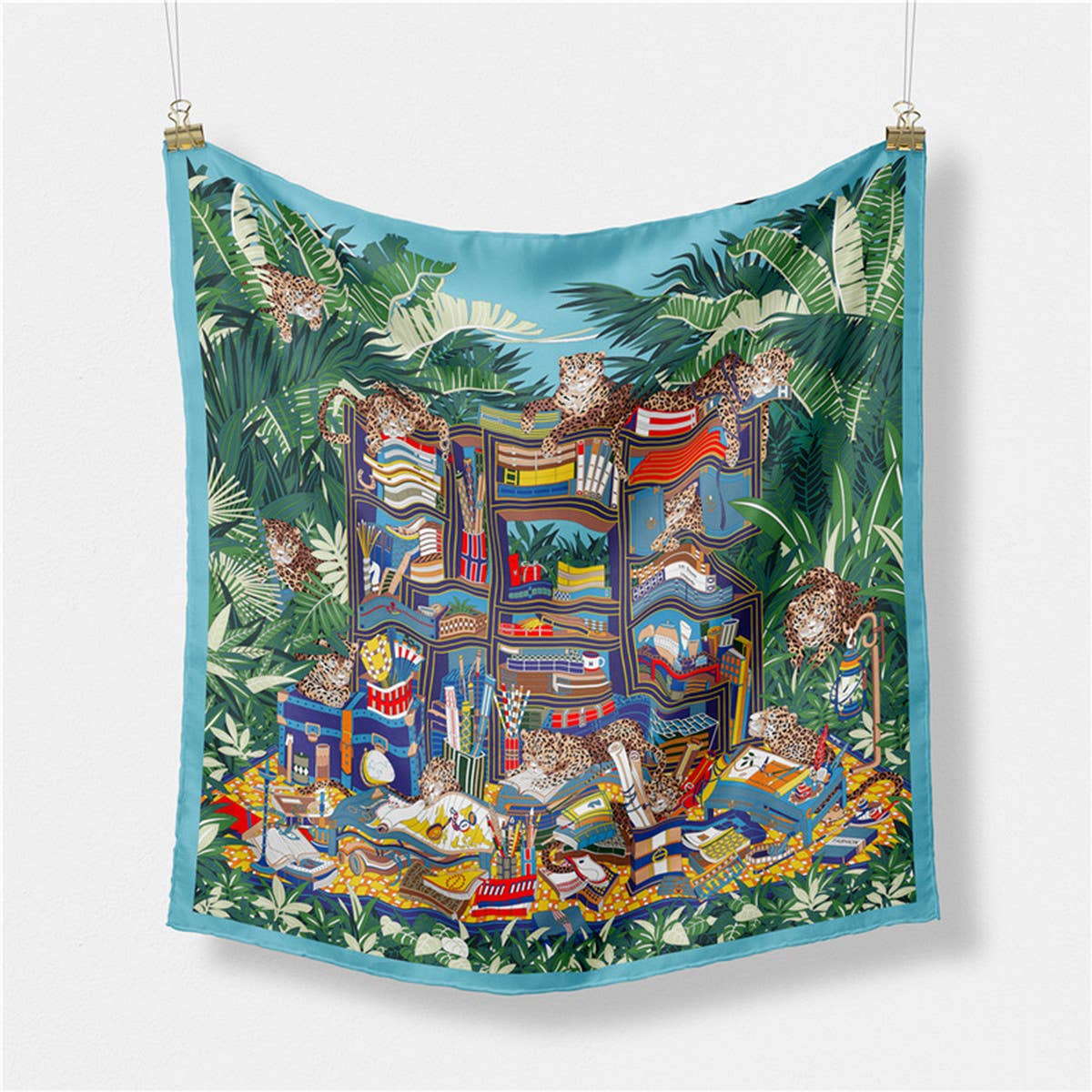 Green Silk Scarf ? Versatile Neck Tie & Hair Acces