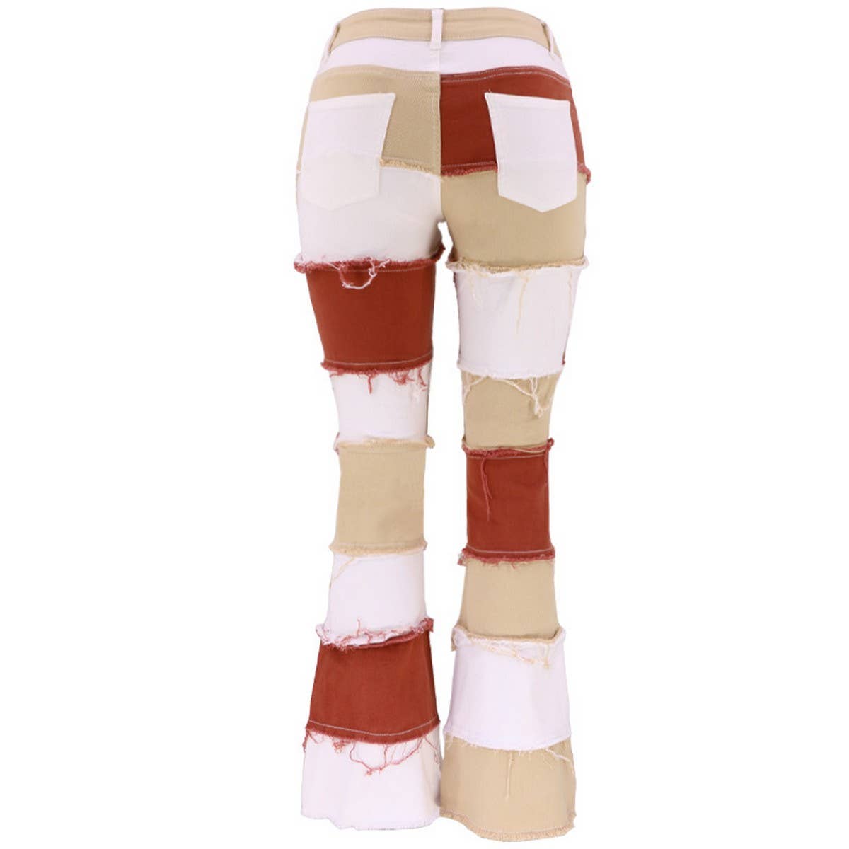 SPLICING STRAIGHT AND SLIM FITTING WIDE LEGS JEANS_CWJP0177