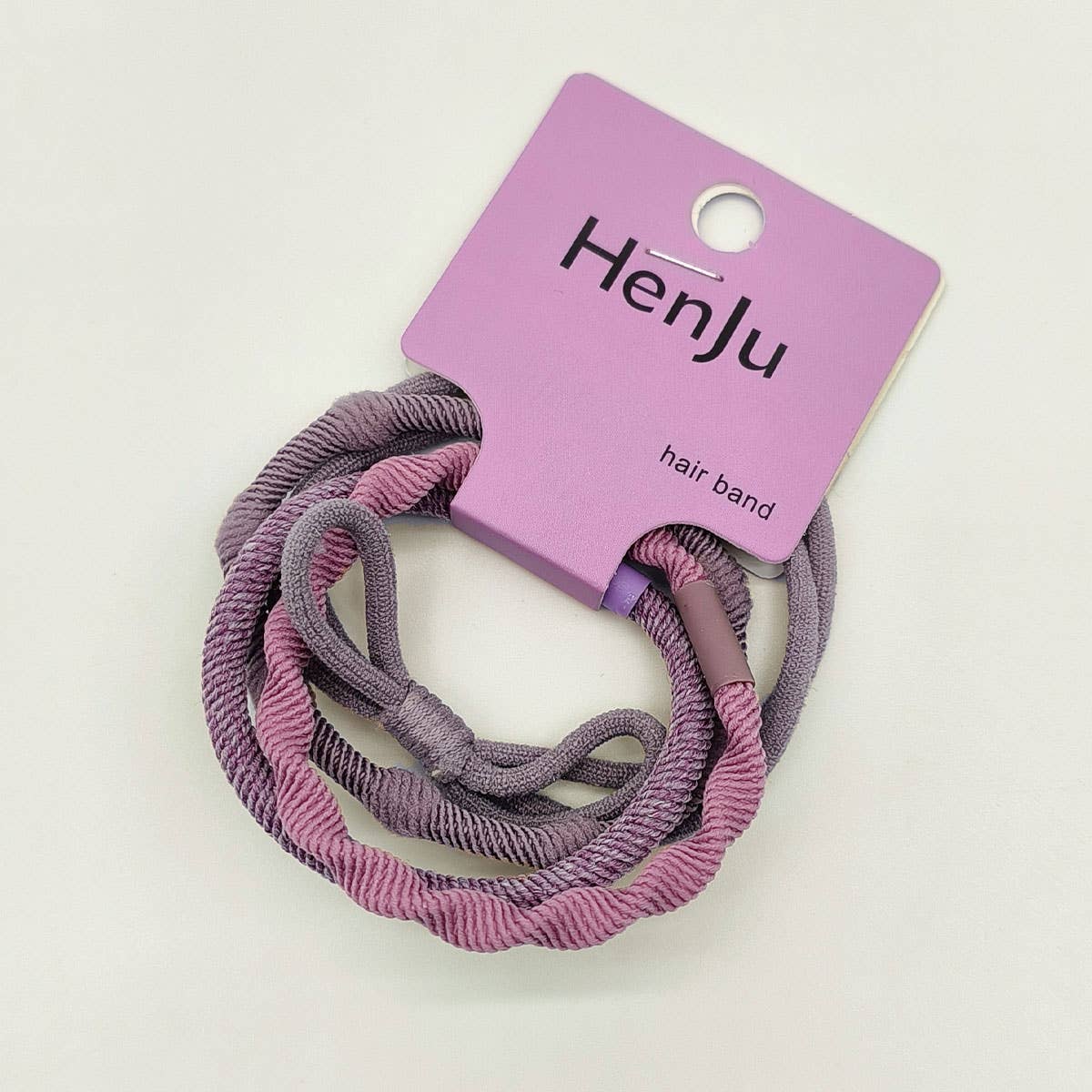 4 PIECES OF CANDY-COLORED SIMPLE HAIR TIES_CWAHA1130