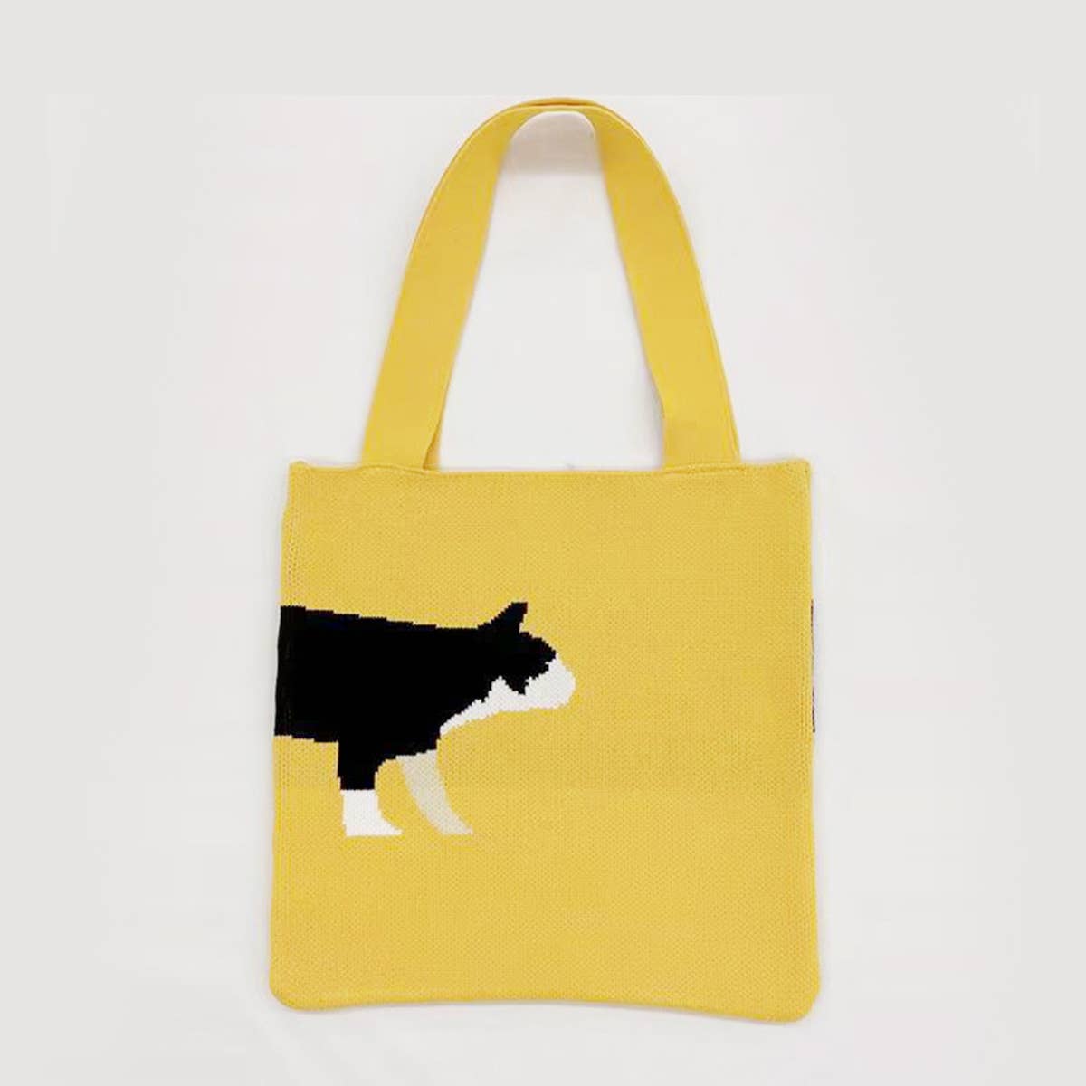 WOMEN LEISURE ANIMAL PATTERN KNITTED HANDBAG_CWAB0848