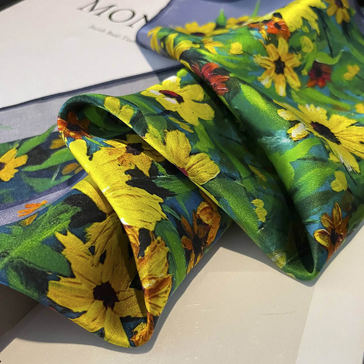 100% Silk Square Scarf-Fashionable Spring & Autumn_CWASC0562