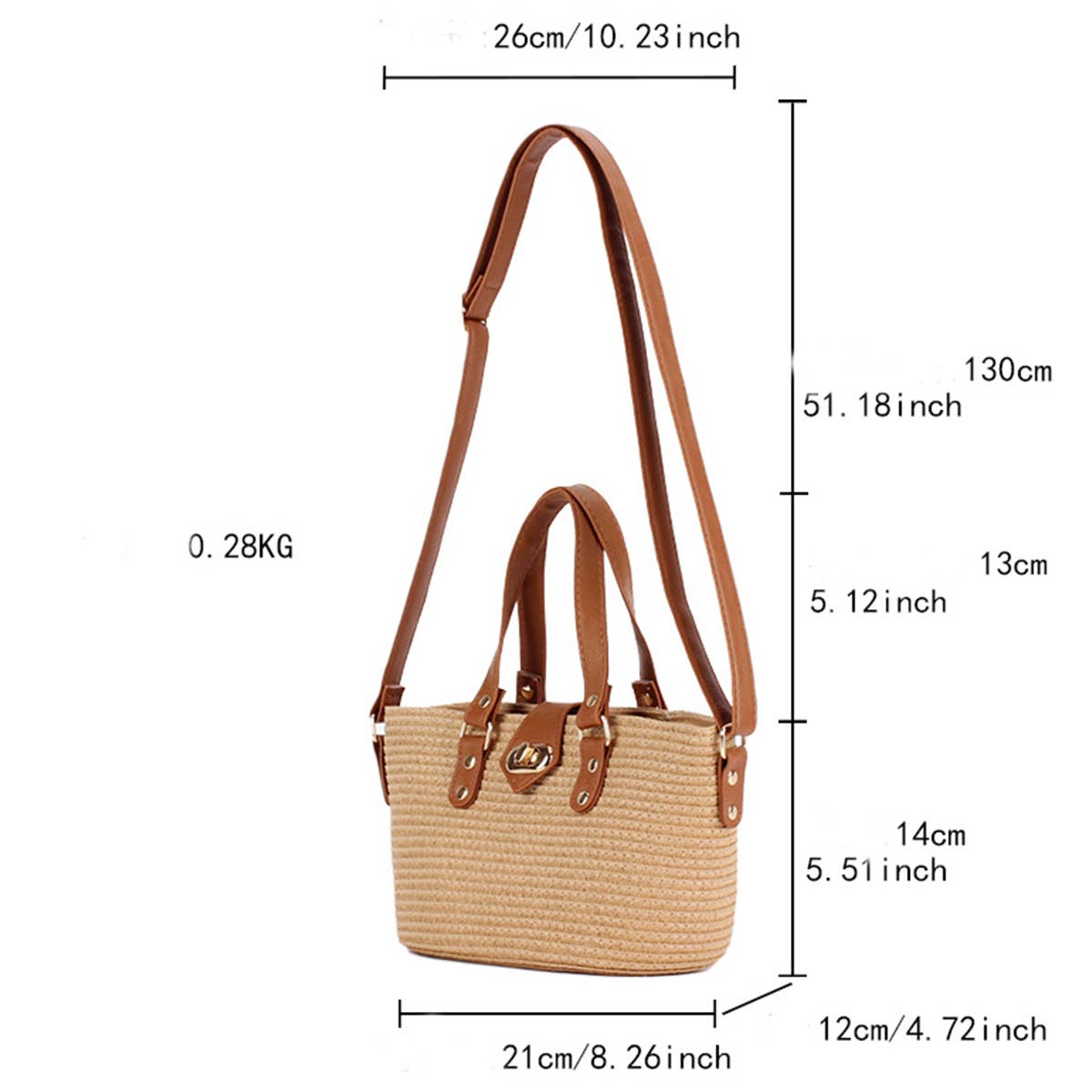 TRENDY SUMMER FASHION STRAW CROSSBODY BAG_CWAB2107