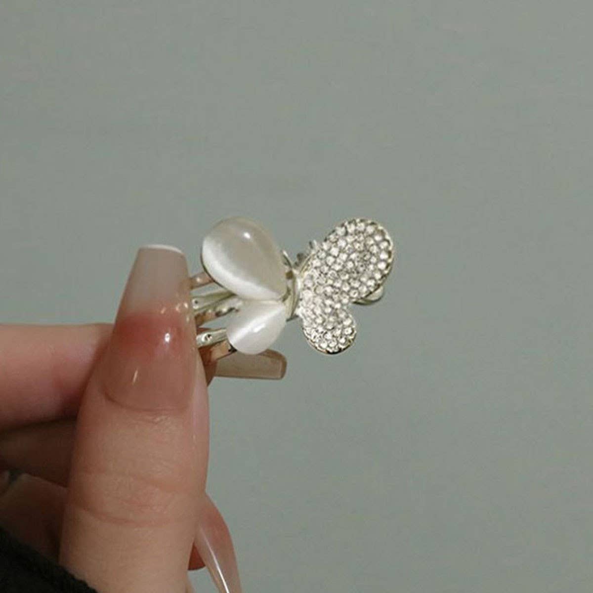 Delicate Butterfly Hair Claw, Small Side Bang Clip