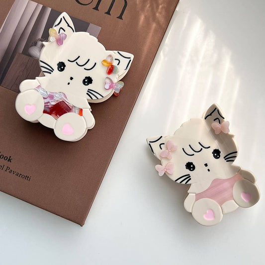 Cute Acetate Cat Claw Clip ? Medium Hair Accessory