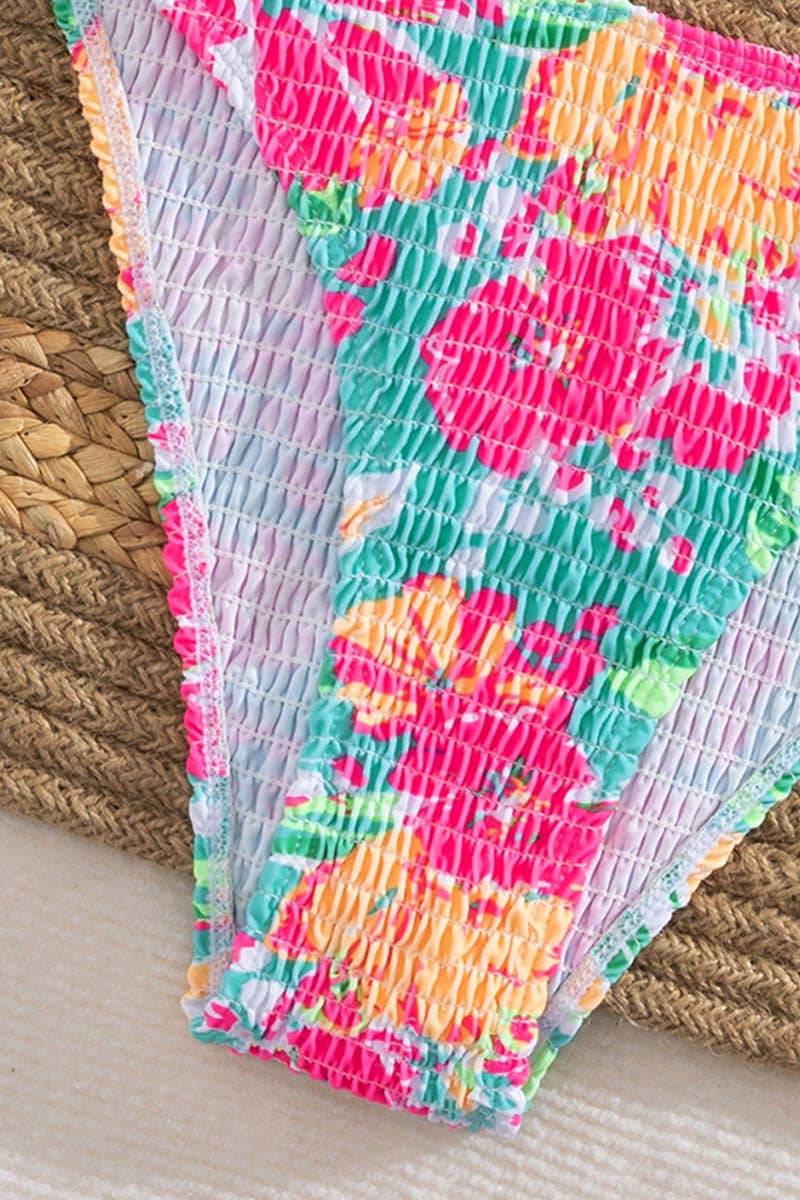 CWMW0833_PRINTED TWO-PIECE FLORAL SEXY SWIMSUIT