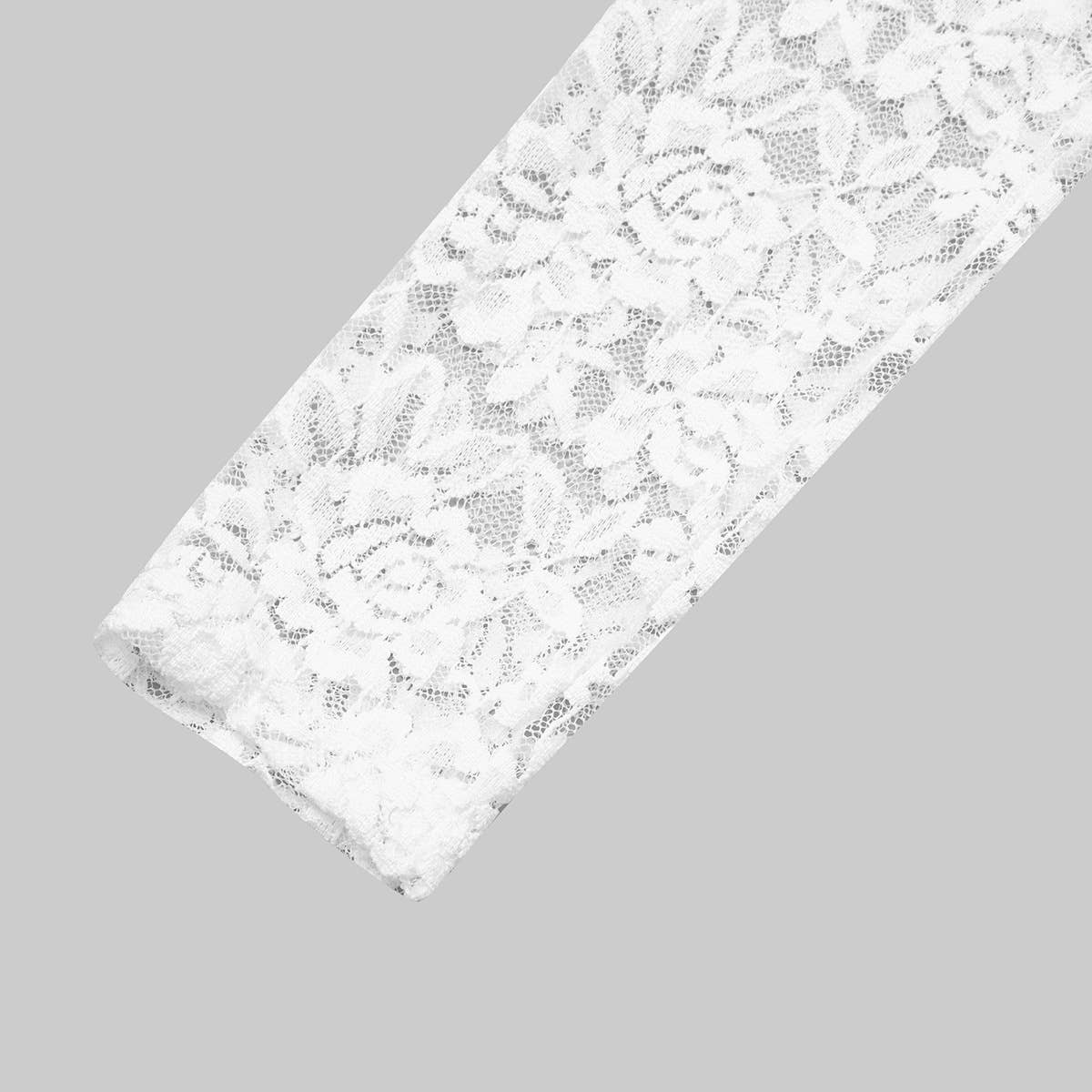 SOLID COLOR LACE LONG SLEEVE HOT GIRL SLIM BODYSUIT_CWMM4627