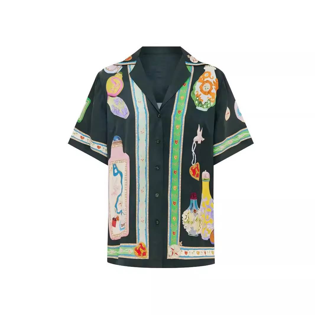 Personalized printed color matching casual suit