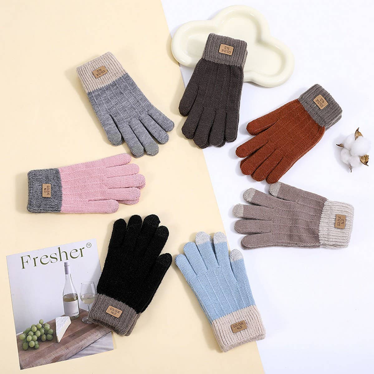 WINTER CASHMERE TOUCH SCREEN PLUS FLEECE GLOVES_CWAG0186